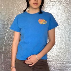 Vintage 90s baby blue roxy t-shirt